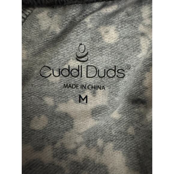 Cuddl Duds Comfortwear Slim Pants Black Stamp Floral Medium NWOT Pull-On Comfort - Picture 9 of 9